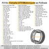 Yamaha TTR125 / TTR125E / TTR125L / TT125RM 2 x Front/Rear Brake Shoes Kit