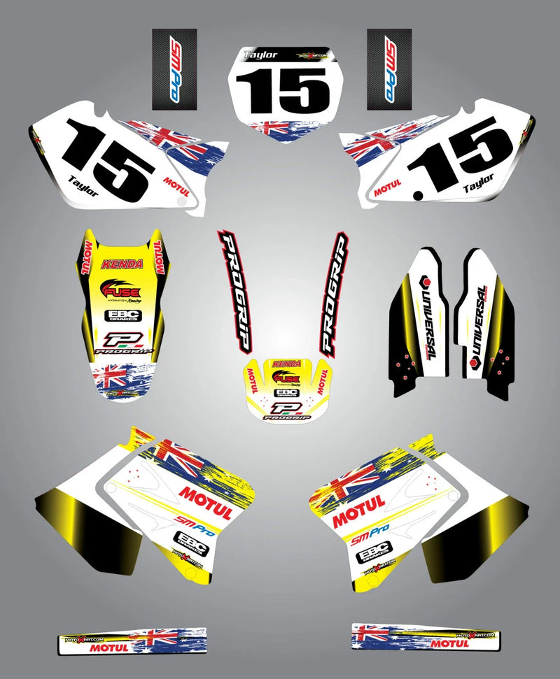 Suzuki RM 125 250 Custom Graphic Kit - AUSSIE PRIDE (2001-2015)