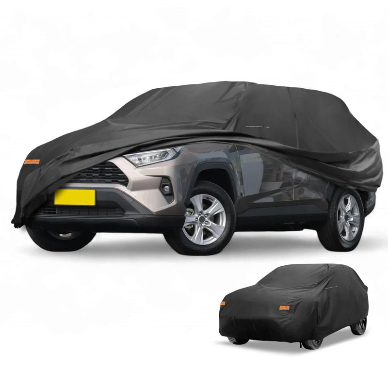 Toyota RAV4 Black with Zipper Car Cover Waterproof All Weather 210D PU