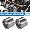 Motorcycle 2 x Exhaust Muffler Pipe Gasket 48mm OD Seal Silencer Connector