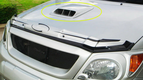 Toyota Hilux MK6 Vigo Fortuner Chrome Hood Scoop Air Flow Vent Cover (2005-2012)