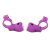 Motorcycle - Purple 10mm Thread 7/8" Rearview Mirror Mount Clamp