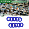 Oil Seal 14x22x6mm Rotary Shaft Seal TPU Blue 10 Pcs
