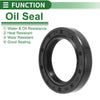 Oil Seal 30x45x8mm Seal Ring NBR Rubber Black 5 Pcs