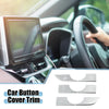 Honda Civic 11th Gen (2022-2023) - Aluminum Alloy Silver AC Button Cover Trim