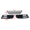 BMW 3 Series E90 E91 Front Lower Bumper Grilles Cover Set (2006-2008)