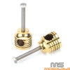 Harley Dyna Cafe Racer Brass 1" Handlebar Riser Clamps