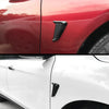 Car Carbon Fiber Style Side Marker Fender Air Wing Vent Trim Cover