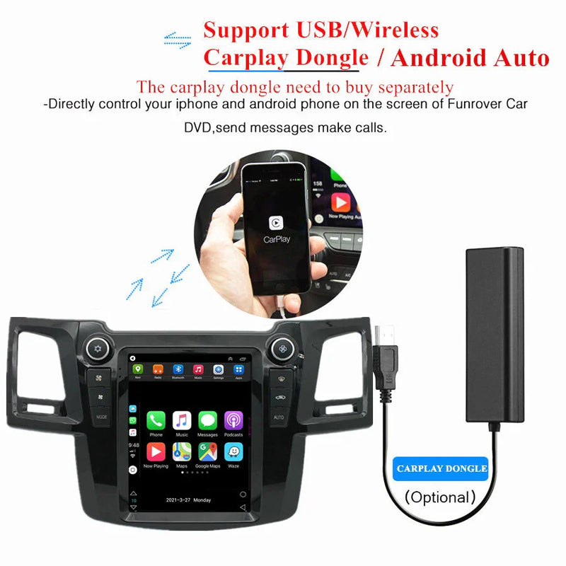 Toyota Fortuner / Hilux 9.7" Android 10.1 Stereo Radio GPS (2005-2014)