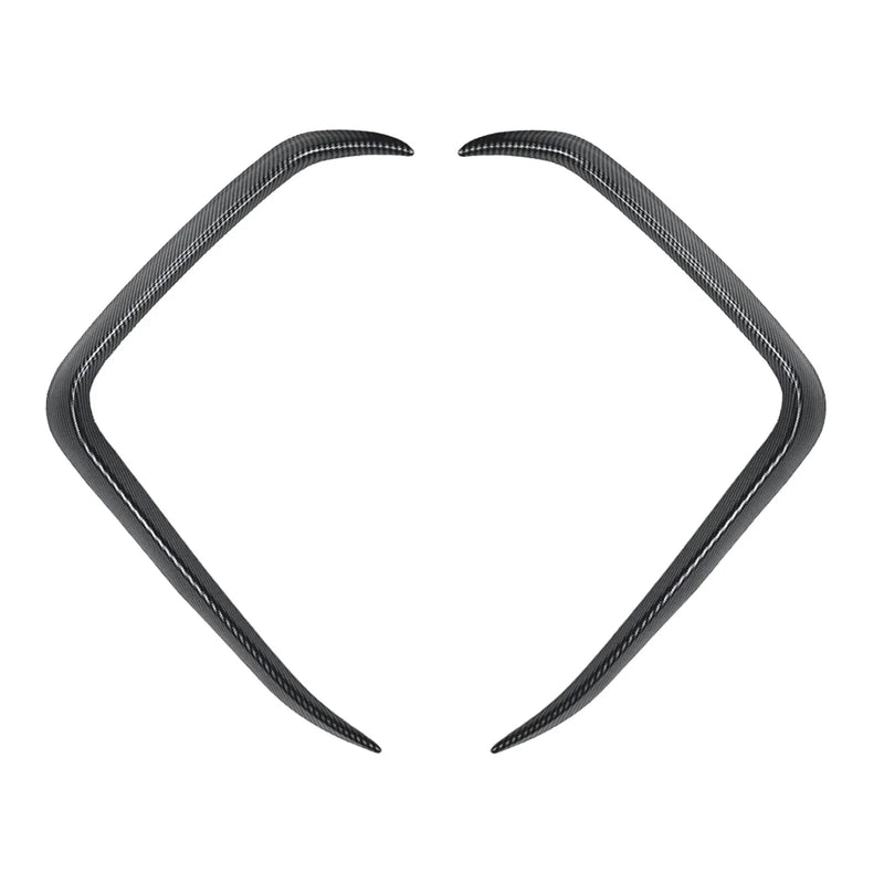 BMW X6 2 x Carbon Style Front Bumper Side Air Vent Trims (2019-2022)