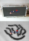 Toyota MR2 SW20 3SGTE Aluminum Radiator + Black Hose (1990-1997)