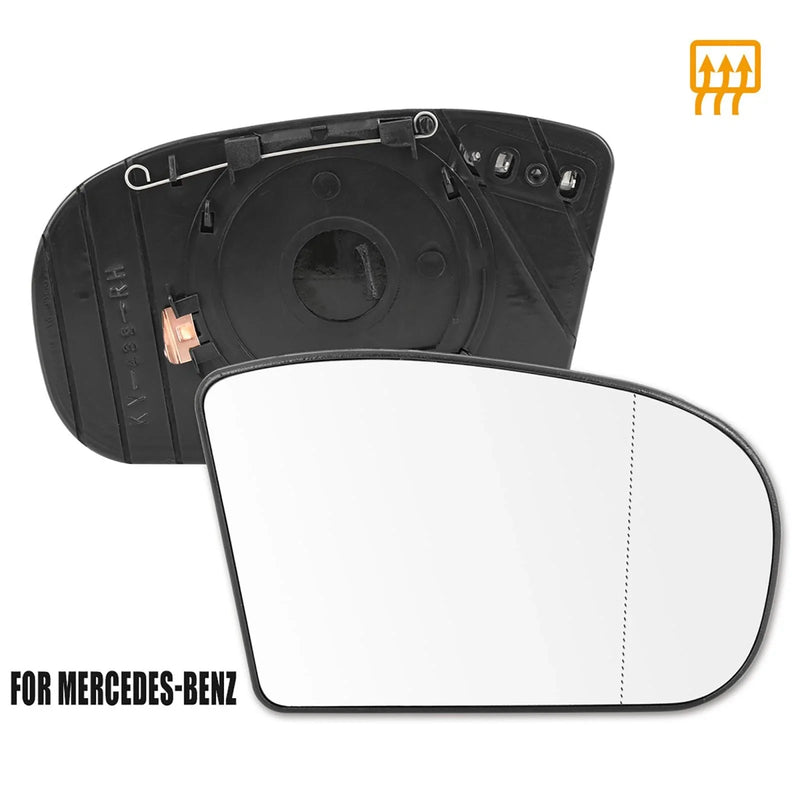 Mercedes-Benz E500 E550 Heated Mirror Glass w/ Backing Plate (2003-2009)