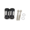 Harley 2 x Black CNC Edge Cut Brake Shifter Peg Billet