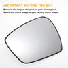 Ford S-MAX Left Side White Heated Mirror Glass (2015-2023)