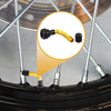 Cars Motorcycles Gold Tone 12 Pcs PVR50 Tubeless Tire Valve Universal