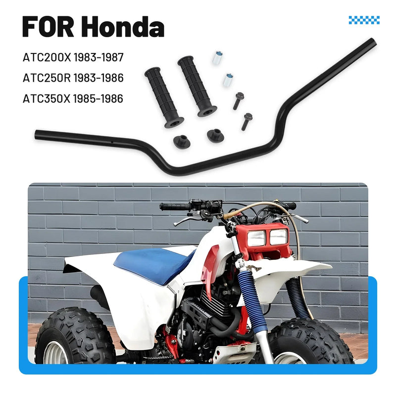 Honda ATC200X / ATC250R / ATC350X Heavy Duty Handlebar w/ Grips (1981–1987)