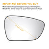 KIA Ceed Right Side Heated White Mirror Glass (2012-2018)
