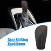 Hyundai Verna 2010-2014 Faux Leather Black Red Gear Shifting Knob Cover