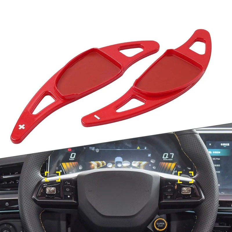 MG5 MG7 (2023-2025) Red Steering Wheel Paddle Shifter Extensions