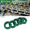 Oil Seal 5 Pcs Rotary Shaft Seal TPU 16x24x8mm High Pressure Green