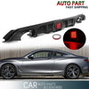 Infiniti Q60 Carbon Black Rear Bumper Diffuser with LED Brake Light (2017-2022)
