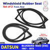 Windshield Rubber Weatherstrip F+R w/o Molding Fits Datsun Bluebird 510 D12
