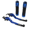 Yamaha YZF R1 Blue Extendable Brake Clutch Lever Grip Set (2015-2023)