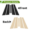 BMW 7-Series Black 6x Door Pillar Window Trim (2017-2022)