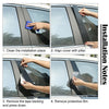 Nissan Rogue (2014-2020) Black 8x Door Window Trim Pillar Covers