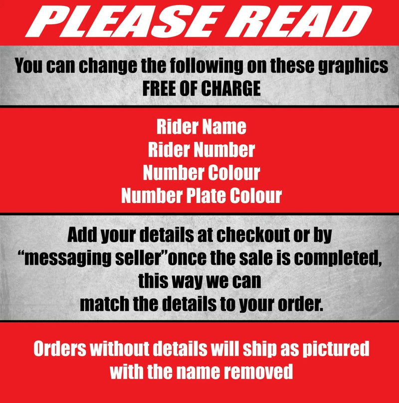 Honda CRF 125 2013-2018 with STAR STYLE Stickers Custom Number Plates