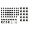 Harley Touring Road Street Glide 75X Chrome Engine Bolt Topper Caps (07-16)