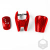 NISSAN GTR R35 2008-2016 Red Carbon Fiber Gear Shift Knob Cover Trim Set