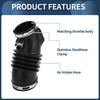 Honda Odyssey (2011-2017) - Black, 1 Pc Intake Hose Tube with Clamps