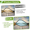 M8/M10 Polygonal Rear View Mirrors Black Aluminum Alloy 1 Set