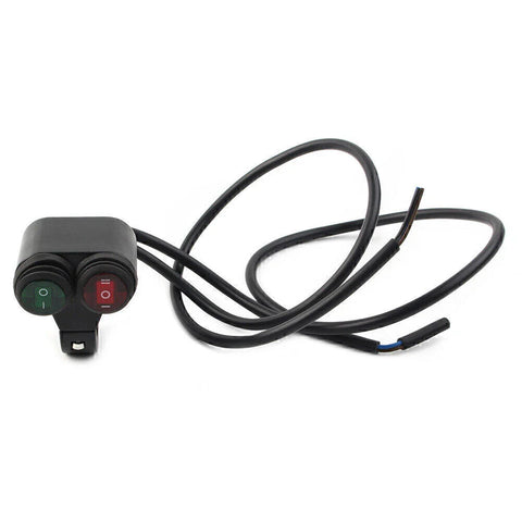 Make & Model 7/8'' 22mm Motorcycle Handlebar Fog Spot Light with Dual On Off Switch