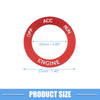 Dodge Challenger 2015-2024 Aluminum Red Engine Start Button Sticker
