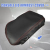 BMW X1 (2016-2021) Black Red Stitches Center Console Armrest Cover