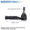 GMC Canyon for Chevrolet Colorado Front Outer Tie Rod End Links Kit