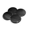 Cars Trucks 4 x 50mm Car Wheel Center Cap Rim Carbon Fiber Base Hub Cap Cover