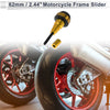 20mm Aluminum Alloy Plastic Motorcycle Slider Frame 1 Pc Gold Tone