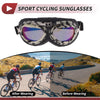 1 Pc Motorcycle Riding Goggles Colorful Lens Black/White Frame PC PU Sponge