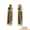 Harley Dyna Sportster Softail Male-Mount Brass Footpegs