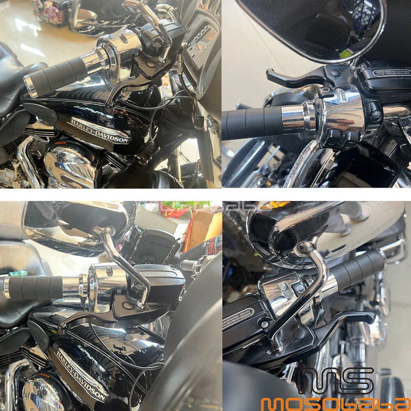 Harley Sportster XL1200C XL1200X XL1200V Black Brake & Clutch Levers (2004-2023)