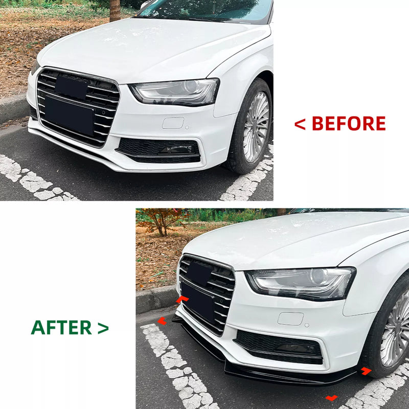 Audi A4 S4 B8.5 Sline Front Spoiler Lip Splitter (2013-2016)