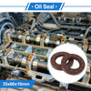 Oil Seal 2 x 35x60x10mm Brown FKM Rubber Rotary Shaft Seal