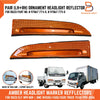 Isuzu Elf 250 NPR NHR Amber Ornament Headlight Marker Reflector Pair (93-06)