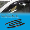 Ford Fiesta MK7 (2008-2017) 5 Door Hatchback Black Window Deflectors 1 Set