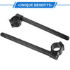 ATV Aluminum Alloy Black 1 Pair 37mm Handlebar
