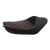 Harley Sportster Iron XL883 XL1200 Black Red Driver Rider Seat (2010-2022)