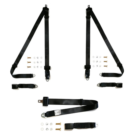 Toyota Landcruiser FJ45 3 Door Station Wagon Rear Seat Belt Kit (1975-1984)